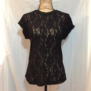 Black lace shirt